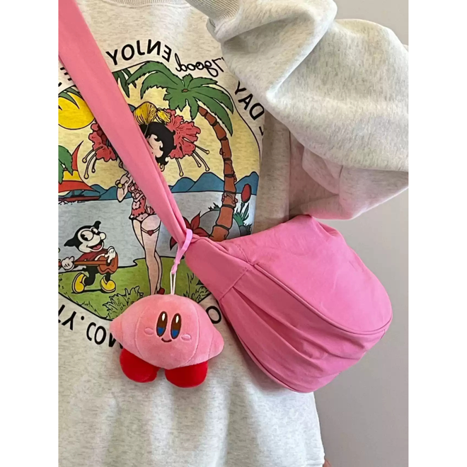 [PRE-ORDER] Hot Pink Canvas Dumpling Bag