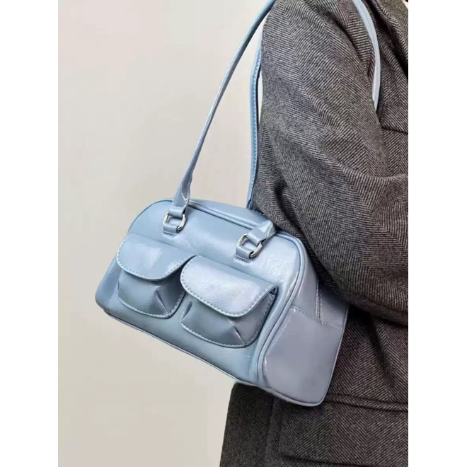 Korean Style Boston Bag BLACK