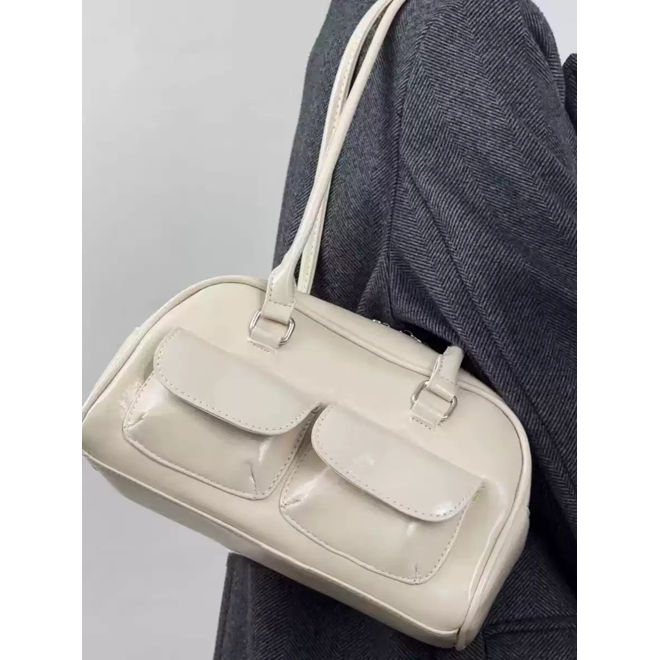 Korean Style Boston Bag BLACK