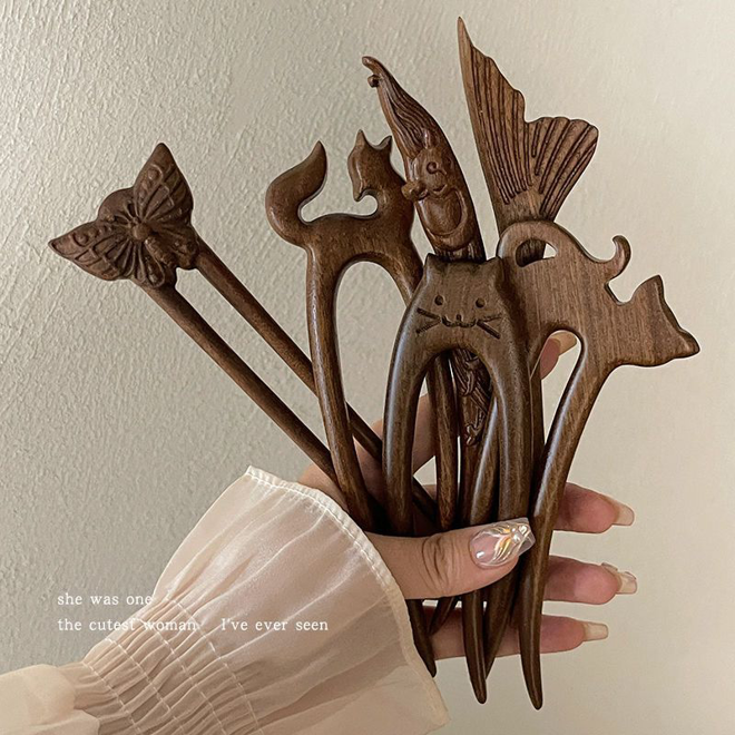 [PRE-ORDER] Asian-Style WOODEN Hair Pin