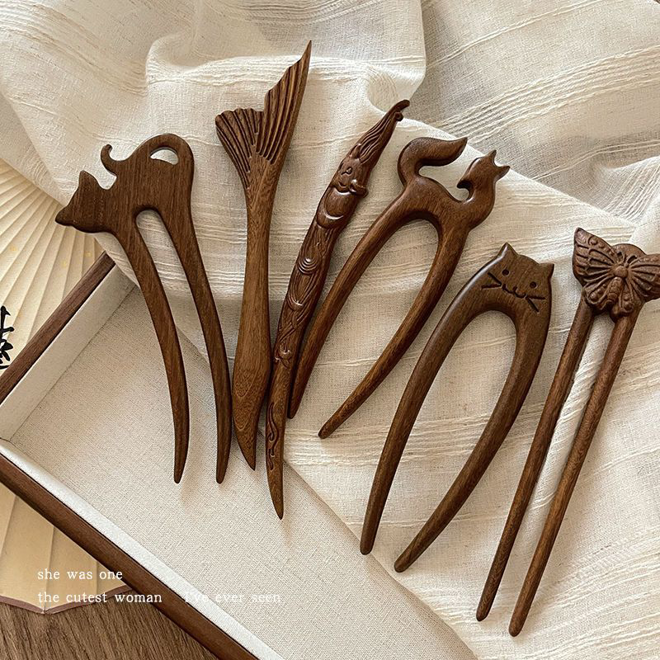 [PRE-ORDER] Asian-Style WOODEN Hair Pin
