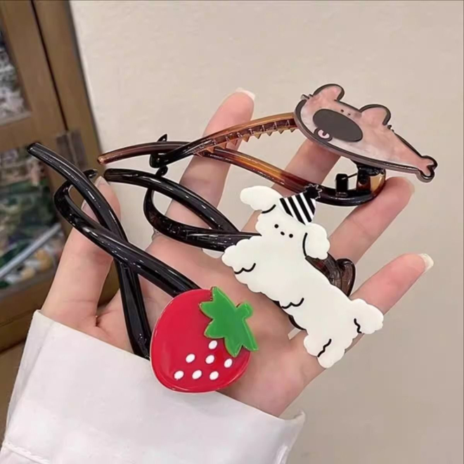 [PRE-ORDER] Korean Style Acrylic Hair Clips
