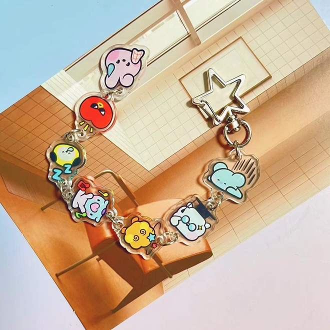 [PRE-ORDER] BT21 Phone Charm/Bag Keychain