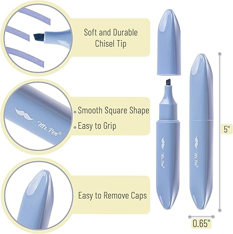 [PRE-ORDER] 4PCS Monet Colors Highlighter Marker Pens