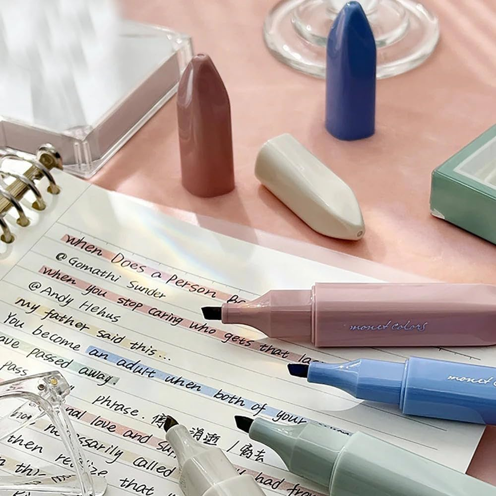 [PRE-ORDER] 4PCS Monet Colors Highlighter Marker Pens