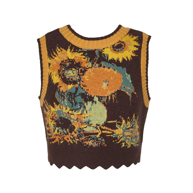 [PRE-ORDER] Knitted Vintage Sleeveless Cardigan