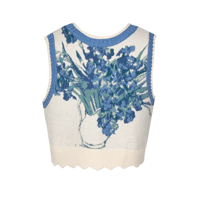 [PRE-ORDER] Knitted Vintage Sleeveless Cardigan