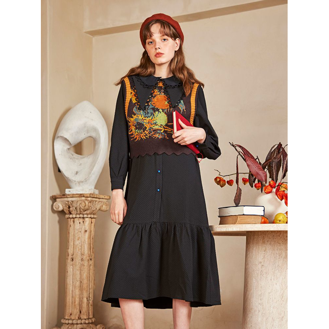 [PRE-ORDER] Knitted Vintage Sleeveless Cardigan
