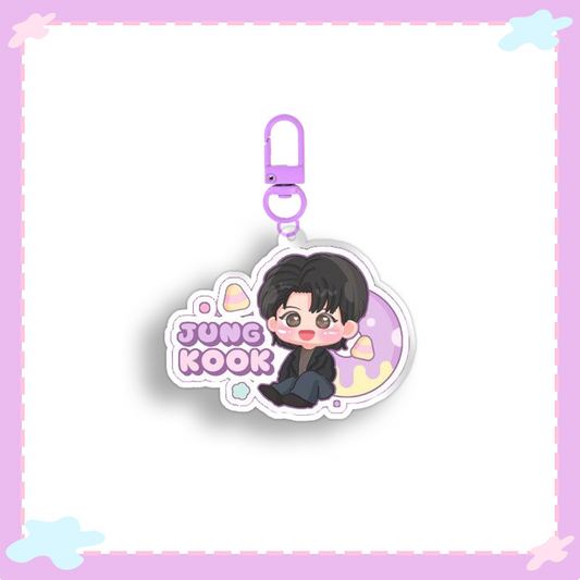 [Në Gjendje] BTS JUNGKOOK Cute Illustrated Acrylic Keyring