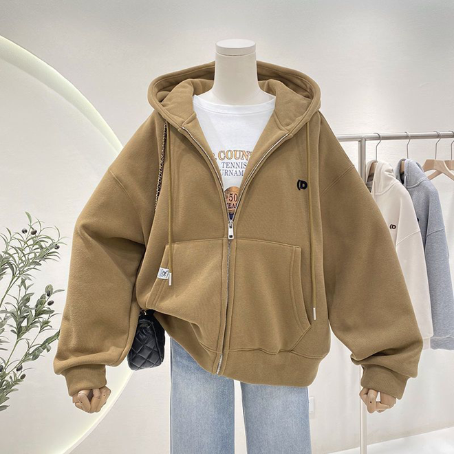 [PRE-ORDER] Thickened hooded sweatshirt, Loose casual oversize