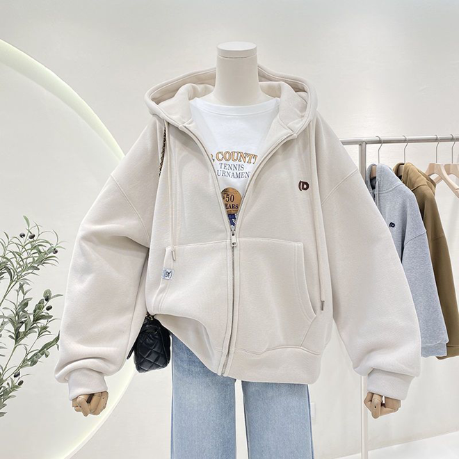 [PRE-ORDER] Thickened hooded sweatshirt, Loose casual oversize