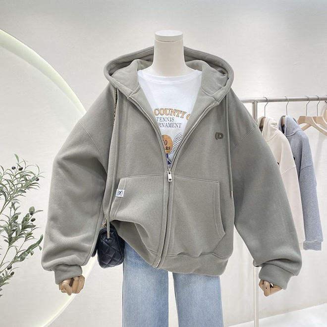[PRE-ORDER] Thickened hooded sweatshirt, Loose casual oversize