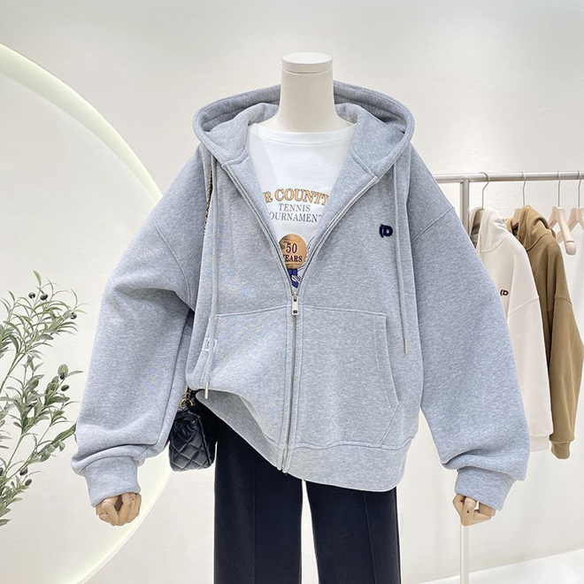 [PRE-ORDER] Thickened hooded sweatshirt, Loose casual oversize