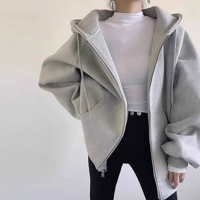 [PRE-ORDER] Thickened hooded sweatshirt, Loose casual oversize