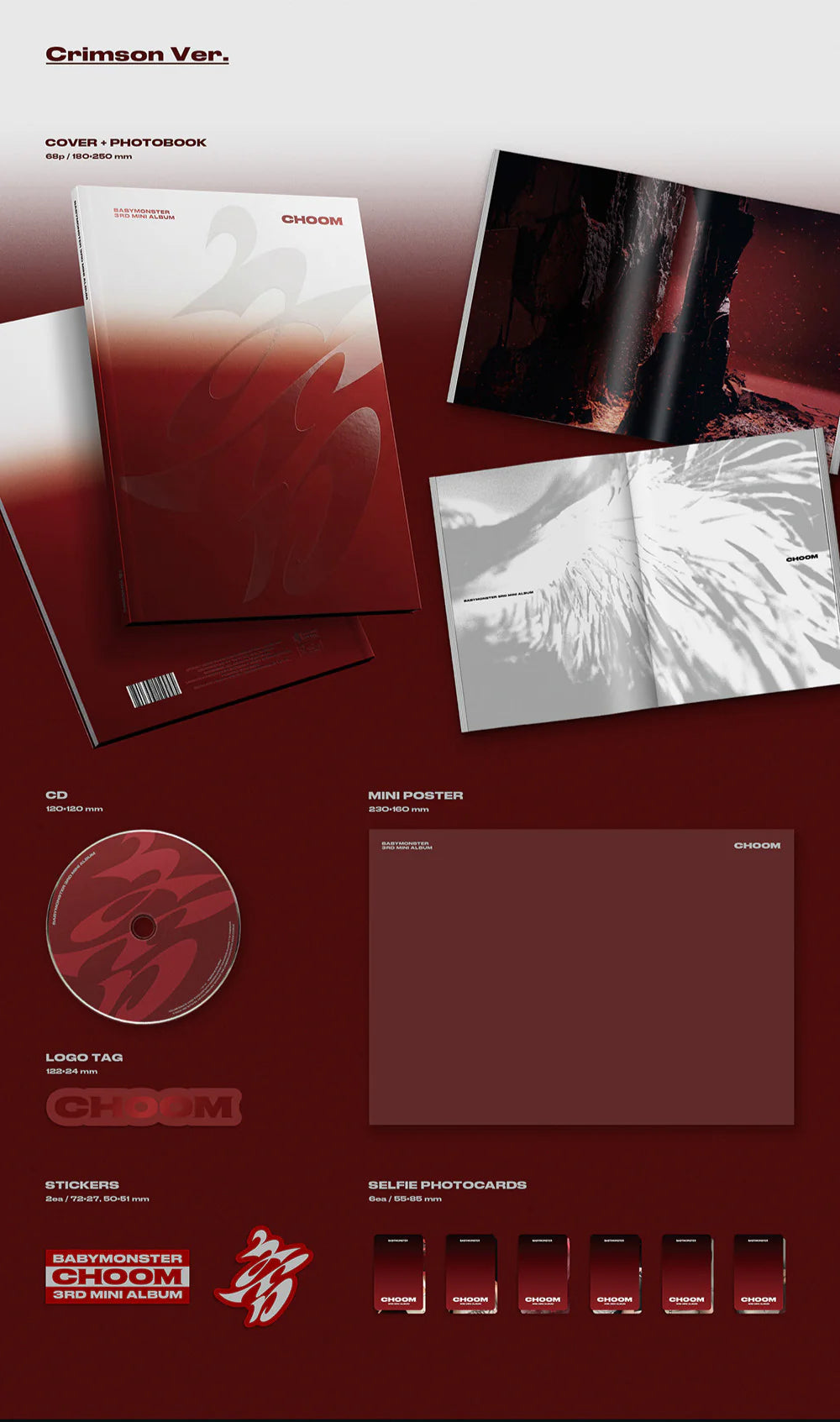 [PRE-ORDER] BABYMONSTER 3rd Mini Album '춤 (CHOOM)' Random Ver. NO CD ❌