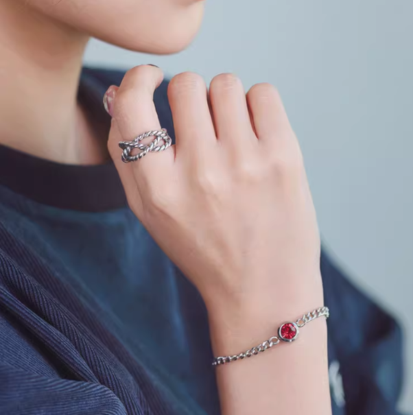 [PRE-ORDER] BTS Jimin Twisted Rope DNA Sterling Silver Ring