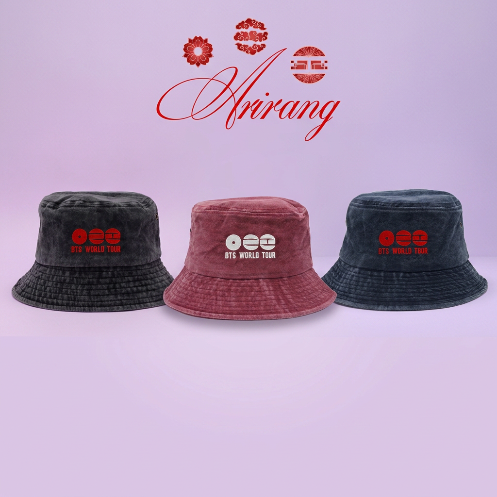 [Në Gjendje] BTS ARIRANG Bucket Hat | Embroidered Logo