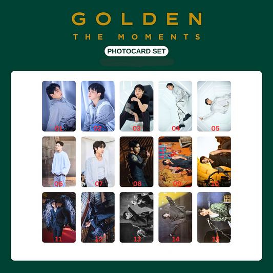 [Në Gjendje] BTS JUNGKOOK Official Photocards GOLDEN