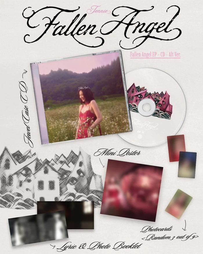 [PRE-ORDER] JENNIE (BLACKPINK) Mini Album 'Fallen Angel' (Alt Ver.)