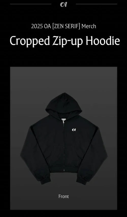 [PRE-ORDER] JENNIE (Blackpink) – 2025 ‘ZEN SERIF’ Zip-Up Hoodie