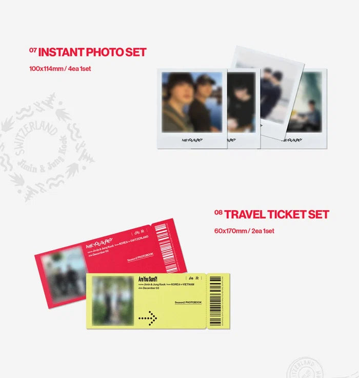 [PRE-ORDER] JIMIN x JUNG KOOK (BTS) - [Are You Sure?!] PHOTOBOOK - Season 2