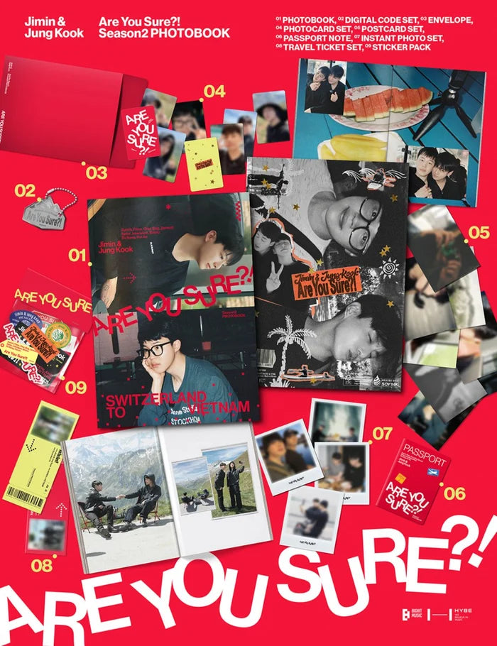 [PRE-ORDER] JIMIN x JUNG KOOK (BTS) - [Are You Sure?!] PHOTOBOOK - Season 2