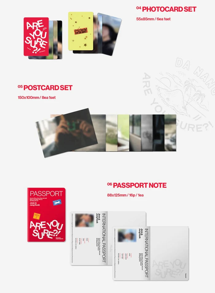 [PRE-ORDER] JIMIN x JUNG KOOK (BTS) - [Are You Sure?!] PHOTOBOOK - Season 2