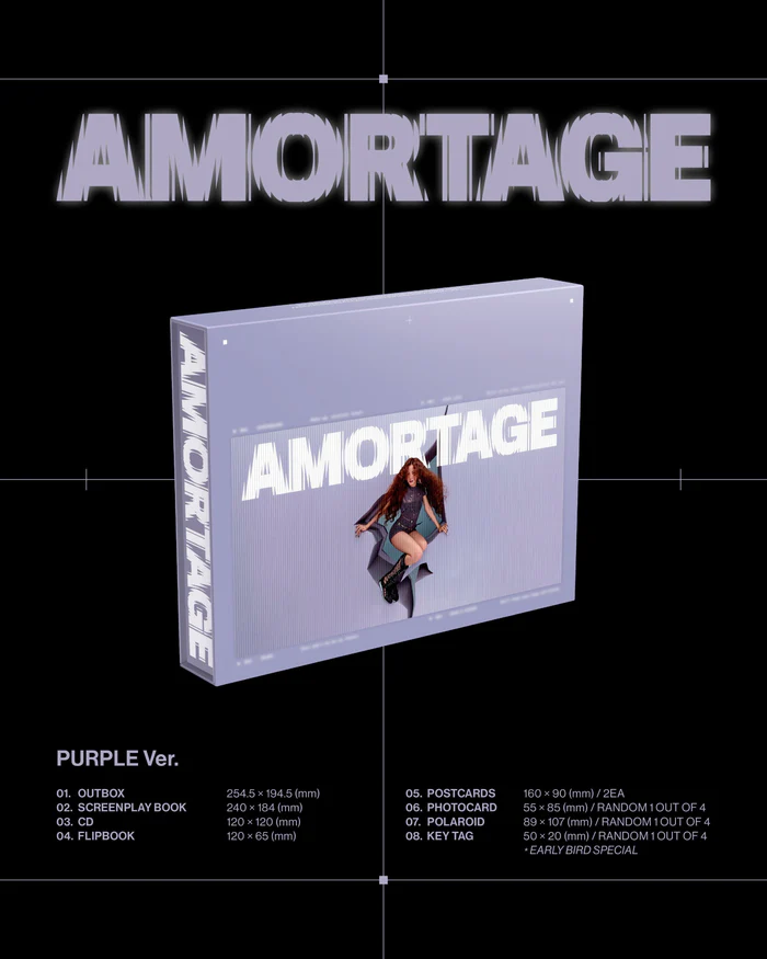 [PRE-ORDER] JISOO - AMORTAGE (EXCLUSIVE EDITION) RANDOM Version NO CD ❌