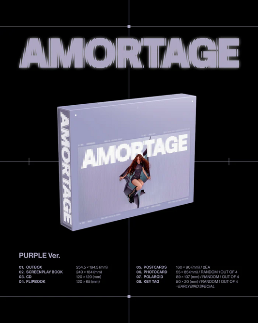 [PRE-ORDER] JISOO - AMORTAGE (EXCLUSIVE EDITION) RANDOM Version NO CD ❌