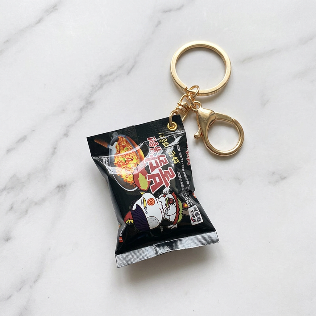 [Në Gjendje] Korean Milk, Sauce & Noodle Miniature Keychain Set | Bag Charm