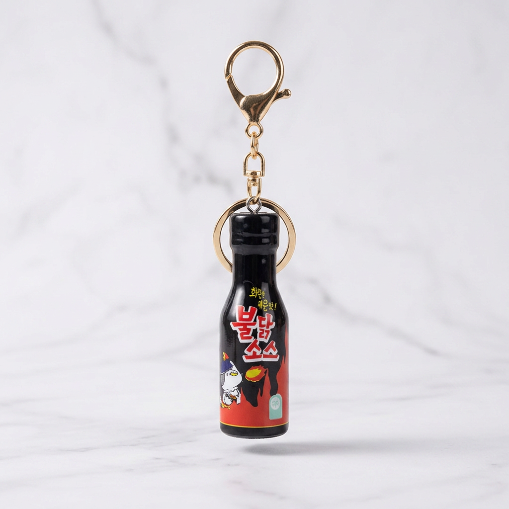 [Në Gjendje] Korean Milk, Sauce & Noodle Miniature Keychain Set | Bag Charm