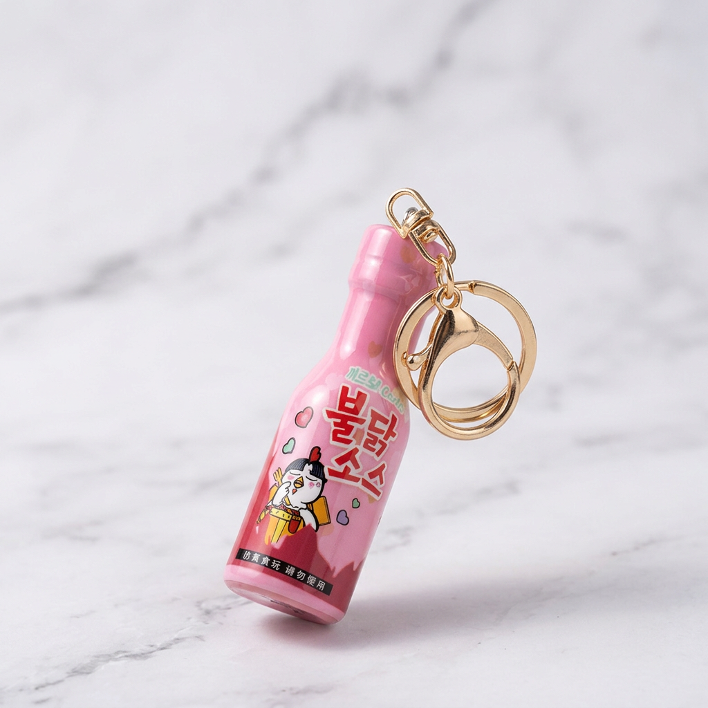 [Në Gjendje] Korean Milk, Sauce & Noodle Miniature Keychain Set | Bag Charm