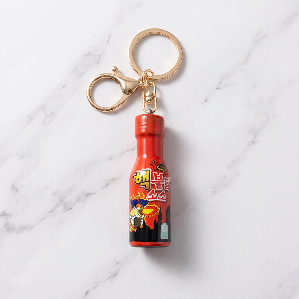 [Në Gjendje] Korean Milk, Sauce & Noodle Miniature Keychain Set | Bag Charm