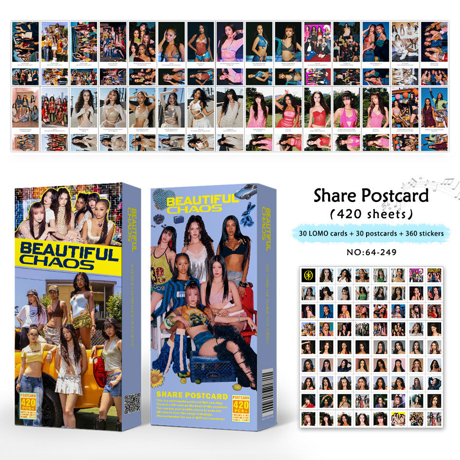 [Në Gjendje] KATSEYE Mega Pack | 420 Sheets – Lomocards + Postcards + Stickers