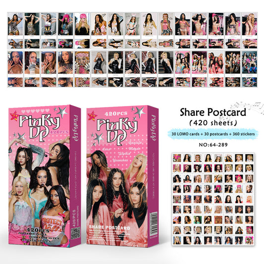 [Në Gjendje] KATSEYE Mega Pack | 420 Sheets – Lomocards + Postcards + Stickers