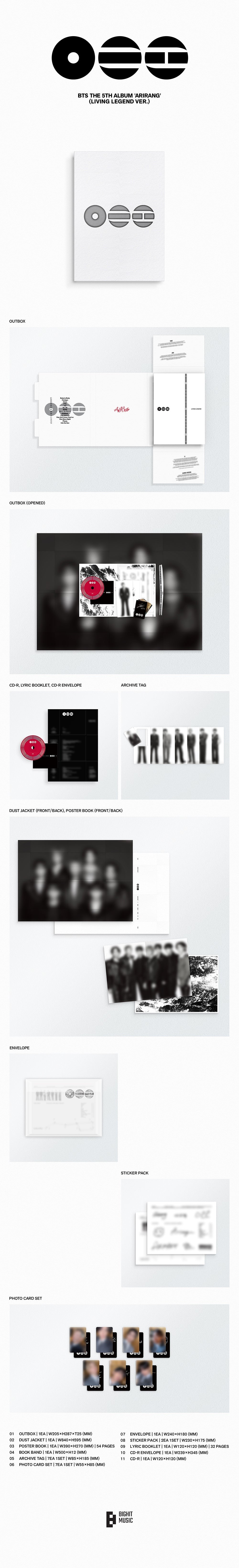 BTS ARIRANG Living Legend Ver.