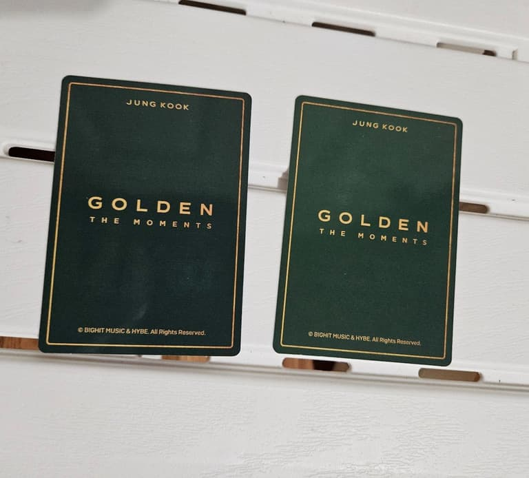 [Në Gjendje] BTS JUNGKOOK Official Photocards GOLDEN