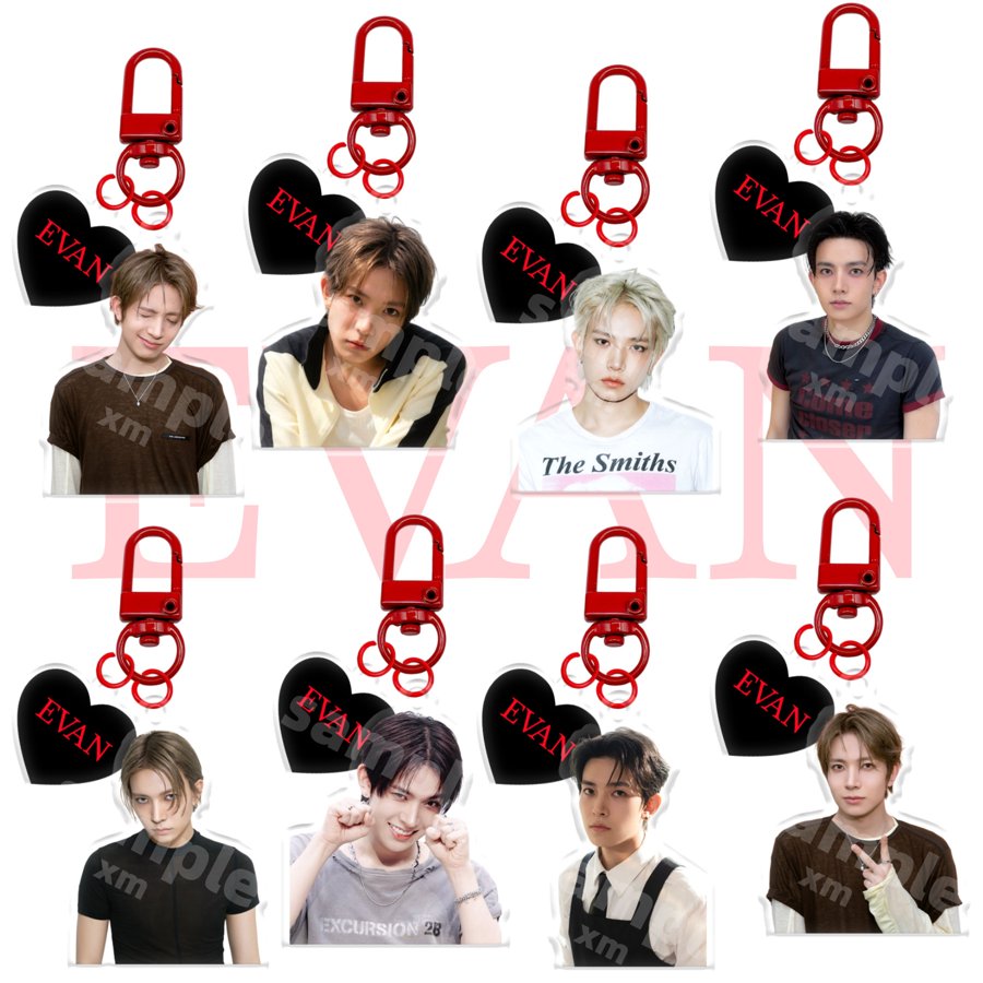 Heeseung EVAN acrylic keyring
