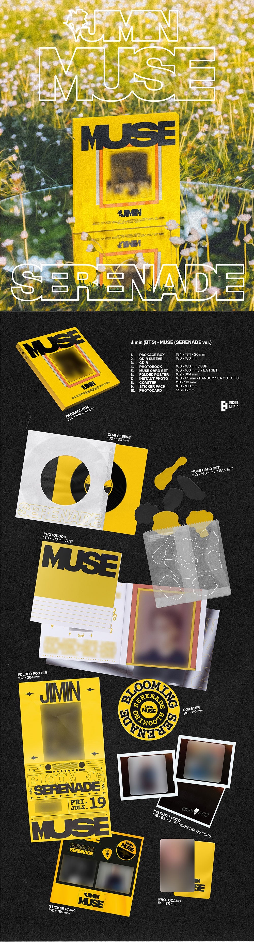Jimin MUSE Serenade version contents