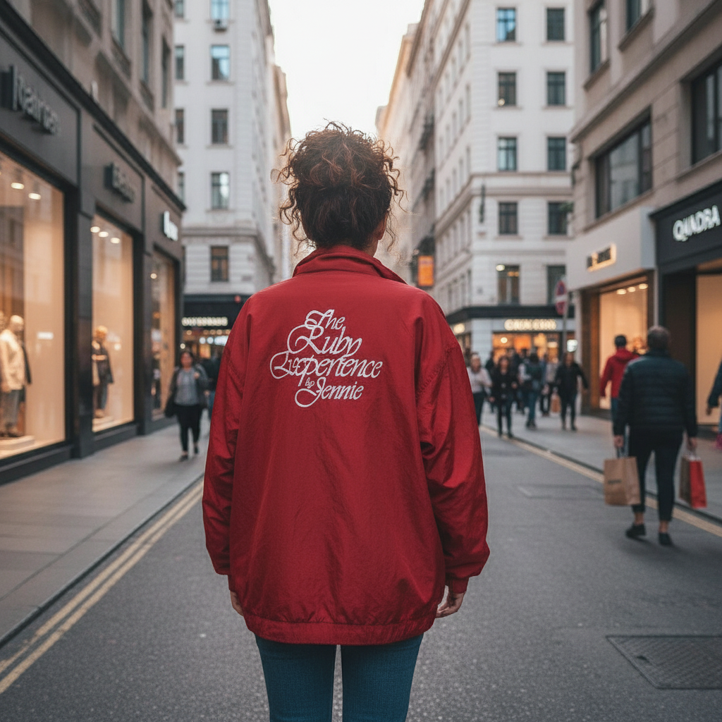 [PRE-ORDER] JEENIE "The Ruby Experience by Jennie" Red Windbreaker Jacket