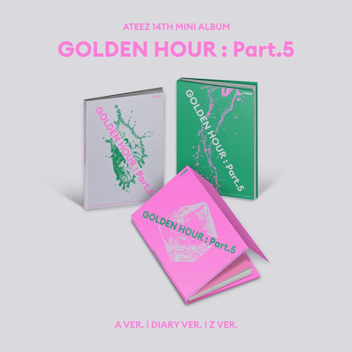 [PRE-ORDER] ATEEZ - [GOLDEN HOUR : PART.5] RANDOM Ver NO CD ❌