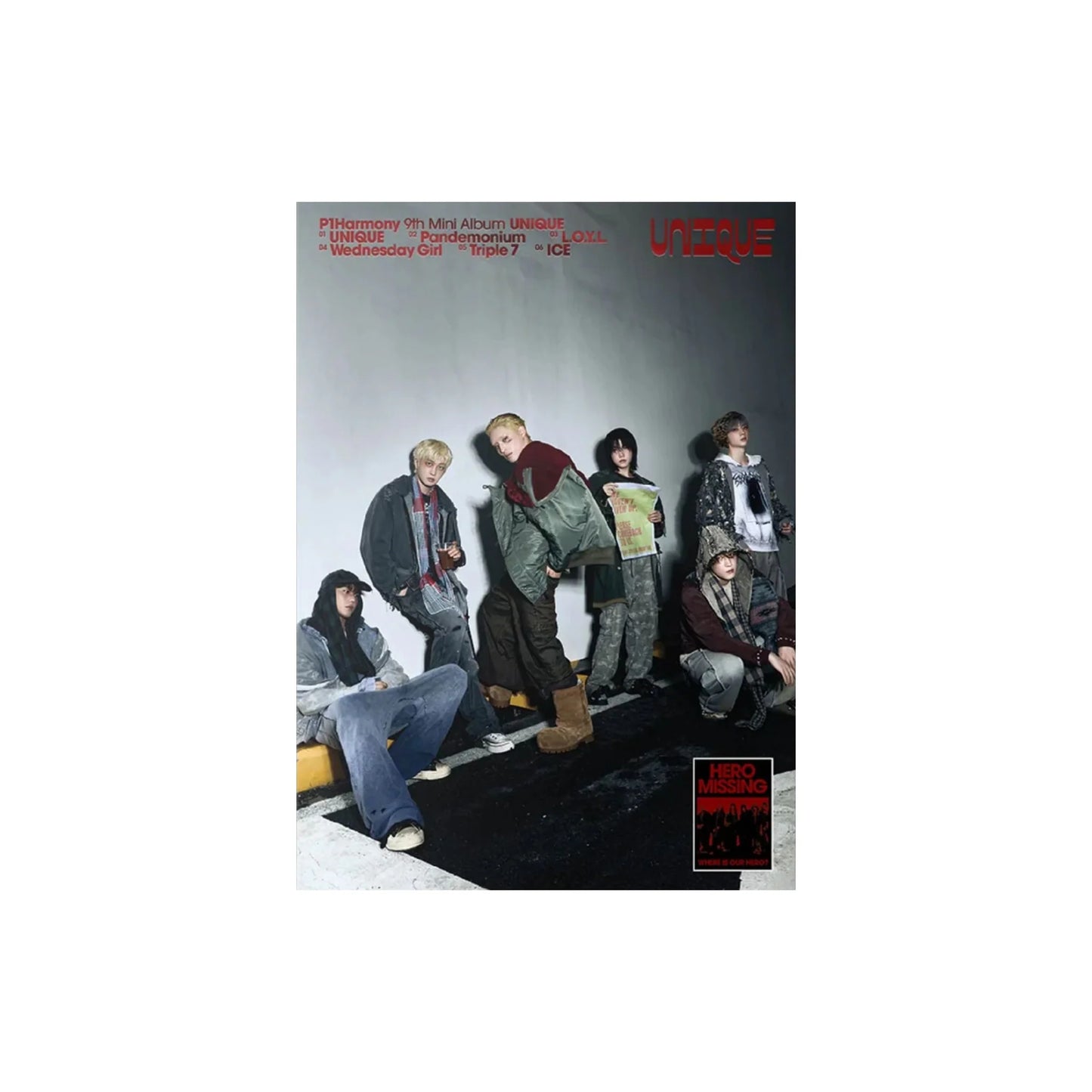 [PRE-ORDER] P1Harmony 9th Mini Album 'UNIQUE' (Photobook Ver.) NO CD ❌