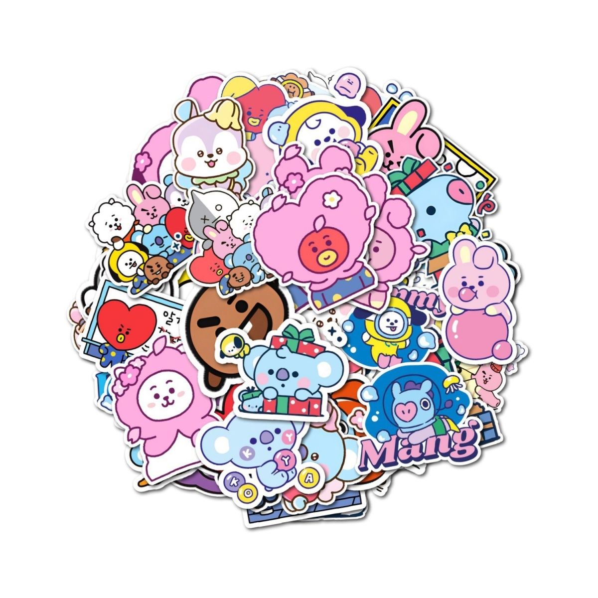 [Në Gjendje] BT21 stickers SET ver.1 (55pcs)