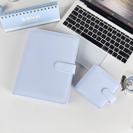 [Në Gjendje] A5 Pure Color Leather Binder