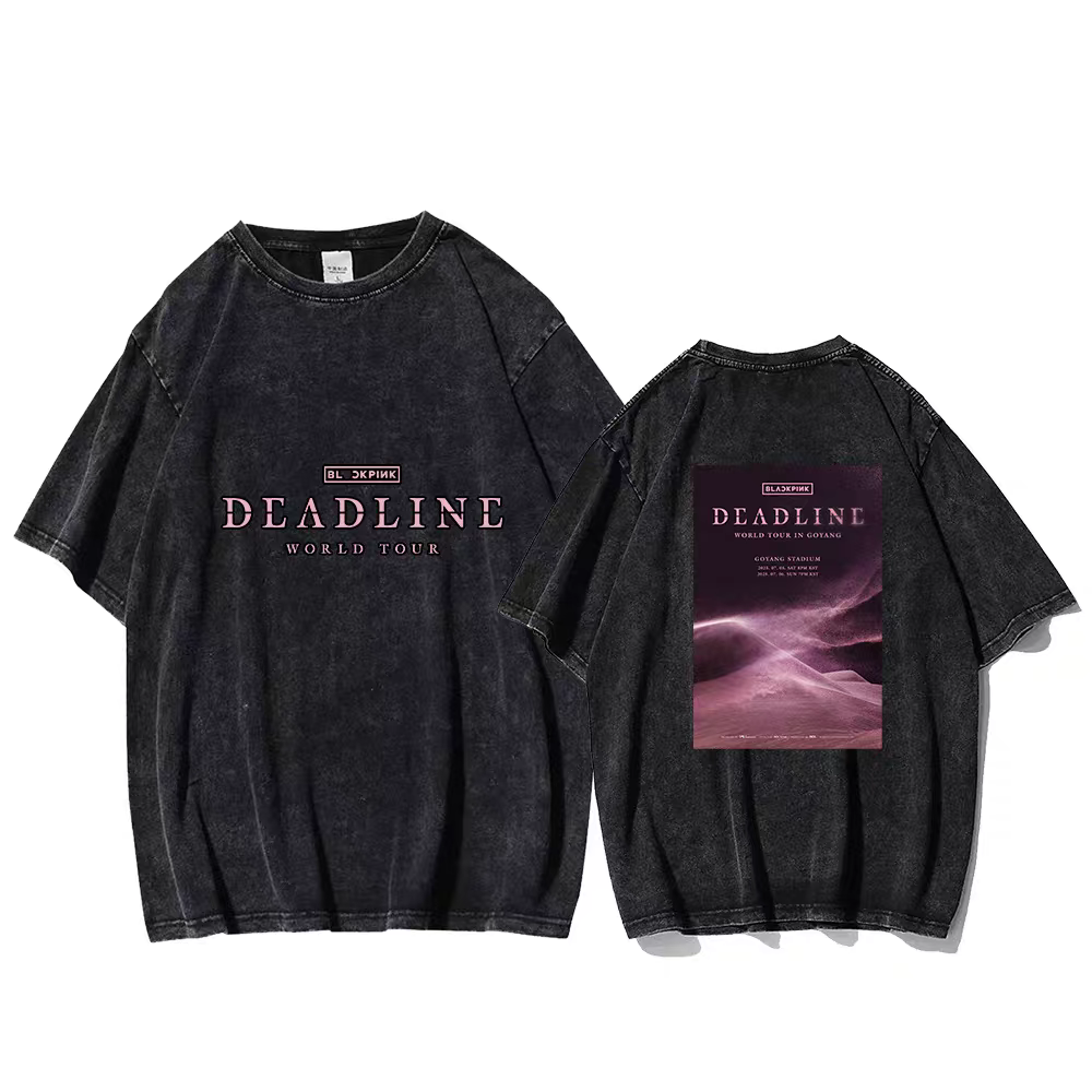 [PRE-ORDER] BLACKPINK 2025 'Deadline' Tour Washed T-shirts