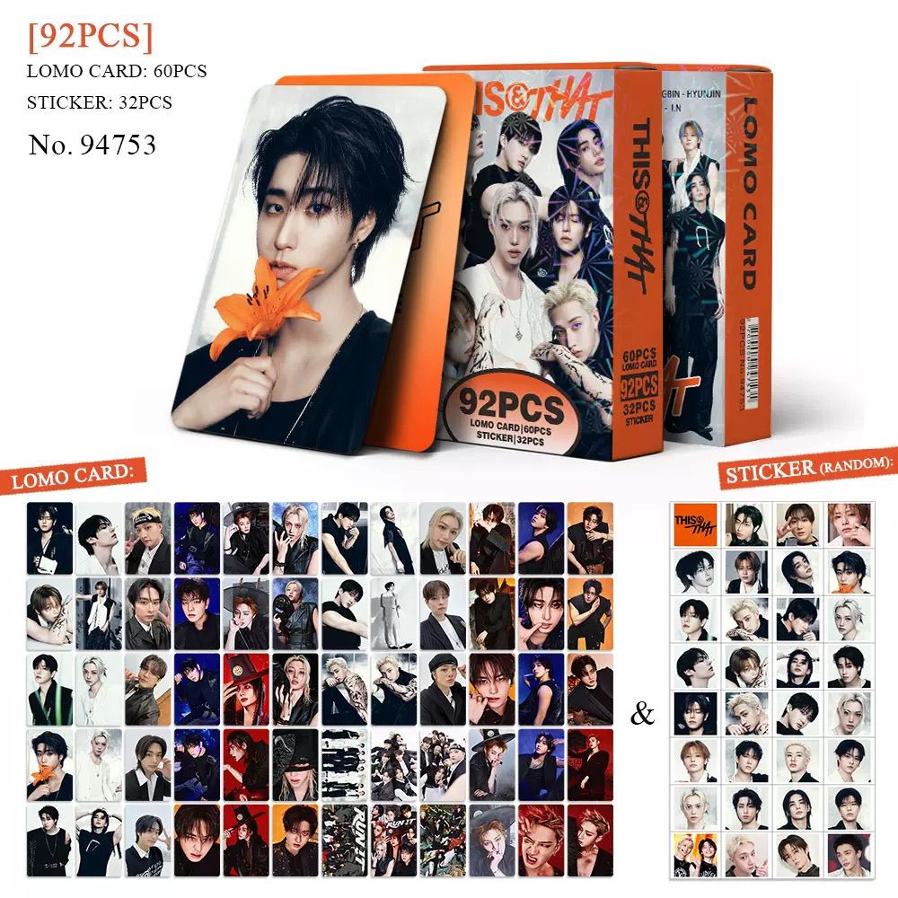 [Në Gjendje] Stray Kids BangChan 'THIS & THAT' lomocards (92pcs)