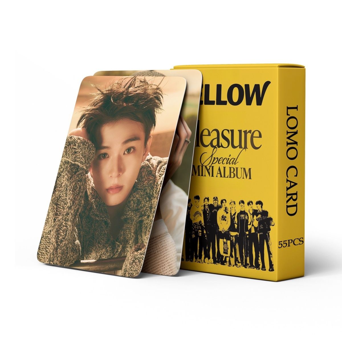 [PRE-ORDER] TREASURE 'Pleasure' yellow ver. lomocards (55pcs)