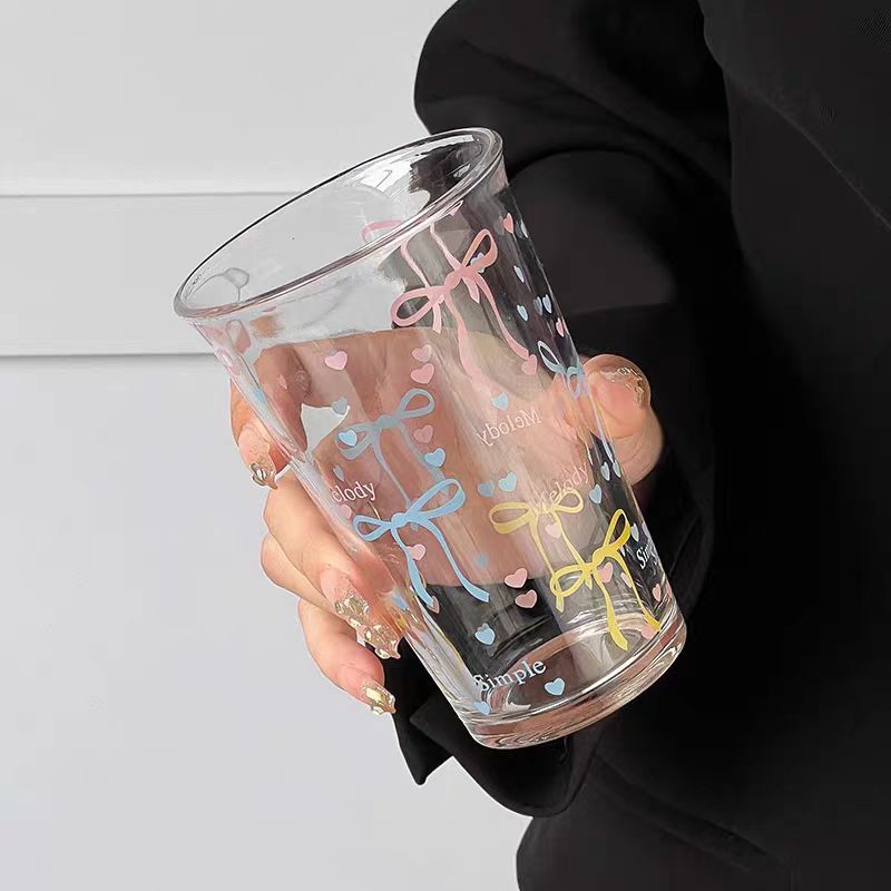 [PRE-ORDER] Cute Girl Iced Coffee & Water Glass Set