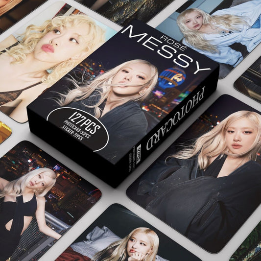 [PRE-ORDER] BLACKPINK ROSE 'Messy' lomocards (127pcs)