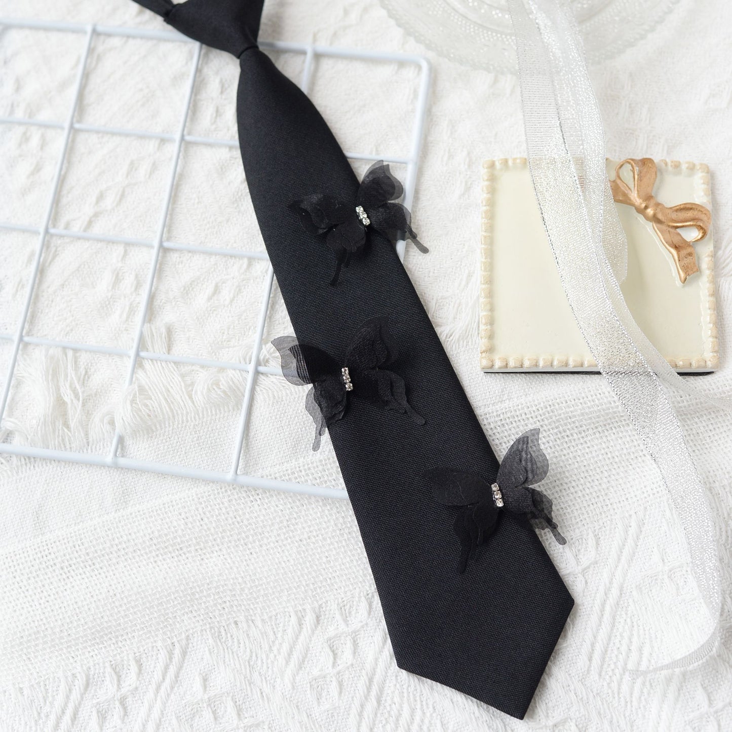[PRE-ORDER] Korean Style Cute Butterfly Lace Bows for Women